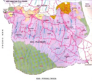 Peta wilayah Kecamatan Pulosari